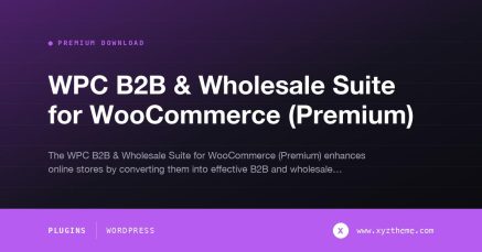 WPC B2B & Wholesale Suite for WooCommerce (Premium)