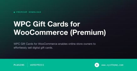 WPC Gift Cards for WooCommerce (Premium)
