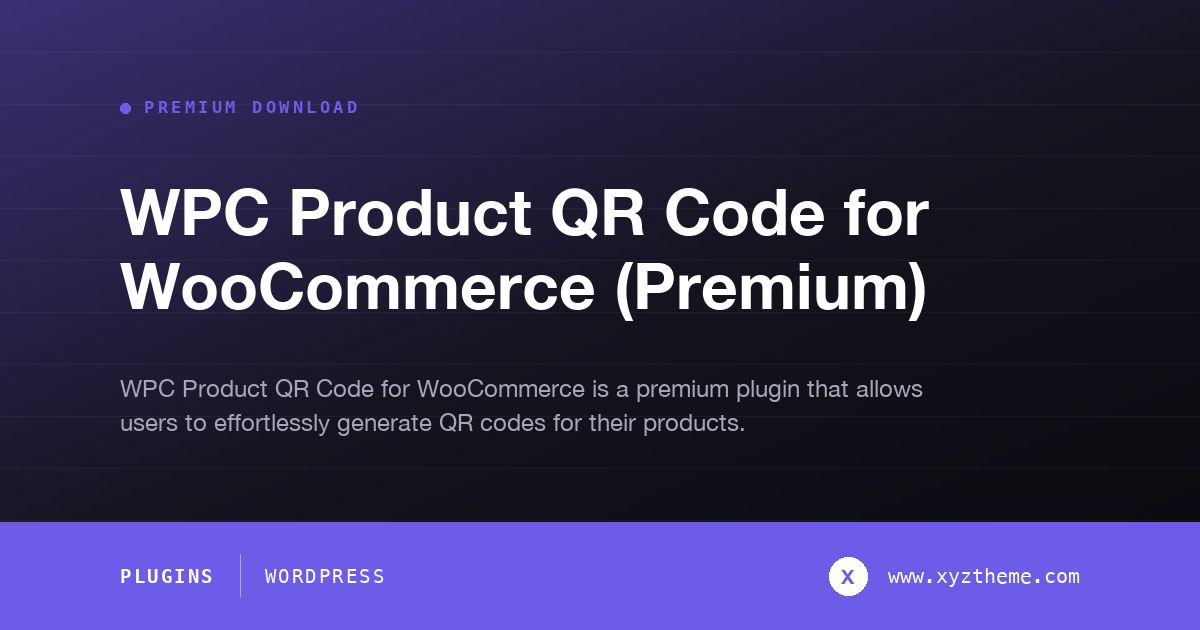 WPC Product QR Code for WooCommerce (Premium)