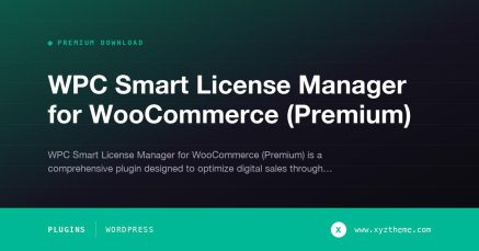 WPC Smart License Manager for WooCommerce (Premium)