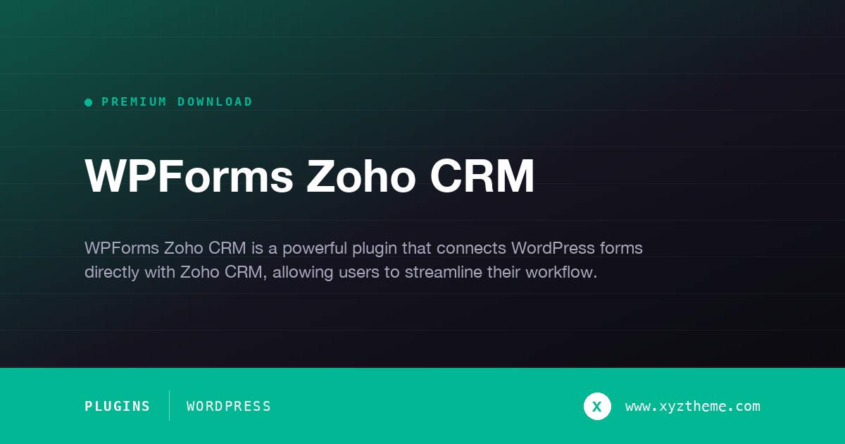 WPForms Zoho CRM
