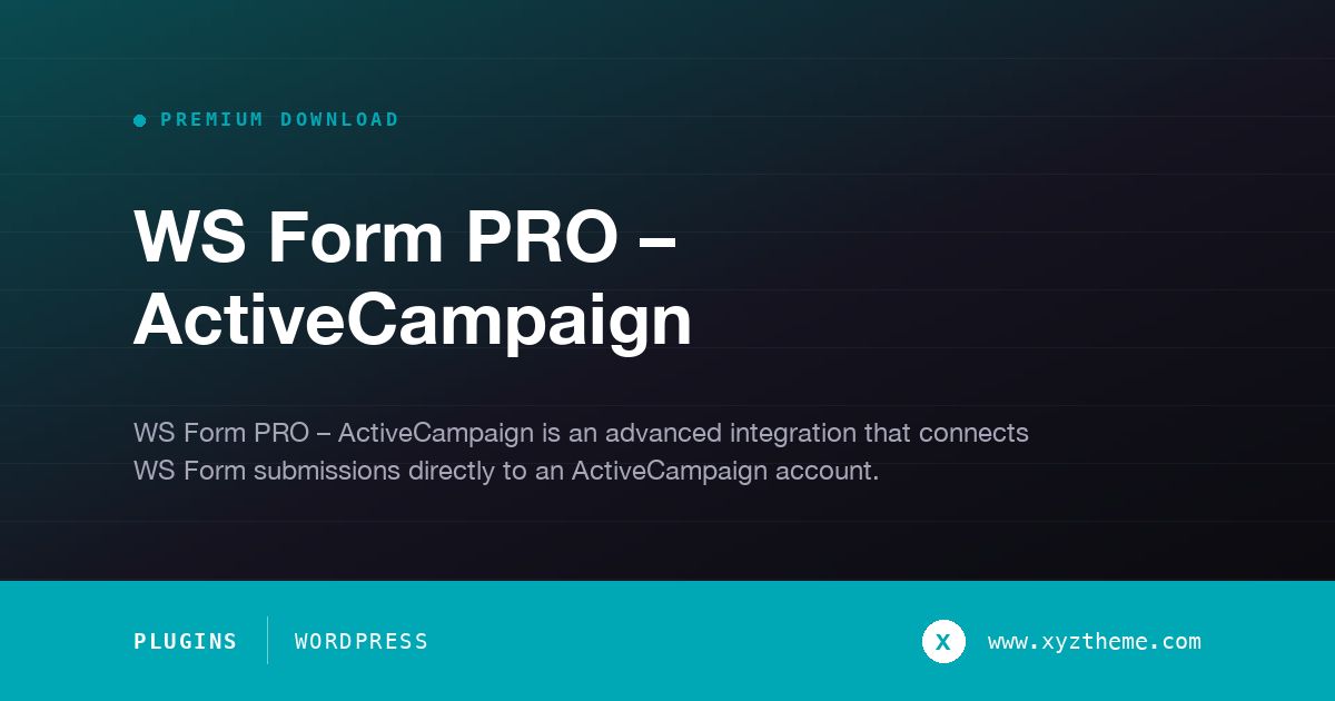 WS Form PRO – ActiveCampaign