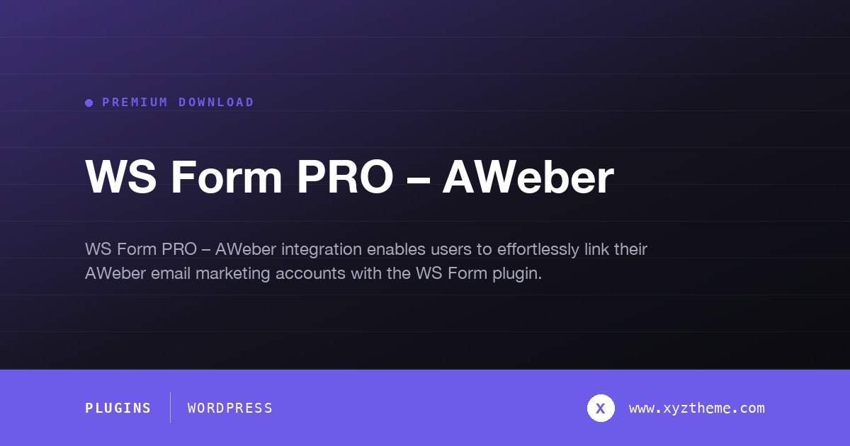 WS Form PRO – AWeber