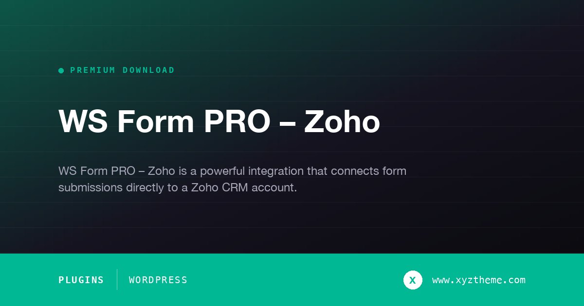 WS Form PRO – Zoho