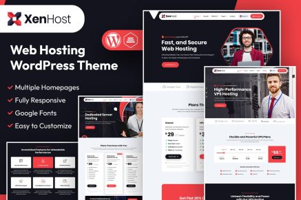 XenHost | Web Hosting WordPress & WHMCS Theme