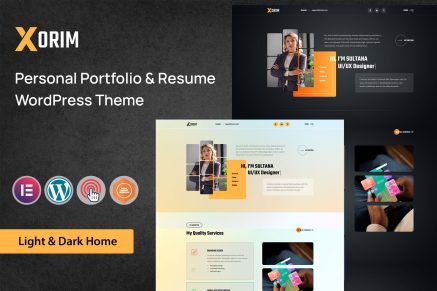 Xorim – Personal Portfolio WordPress Theme