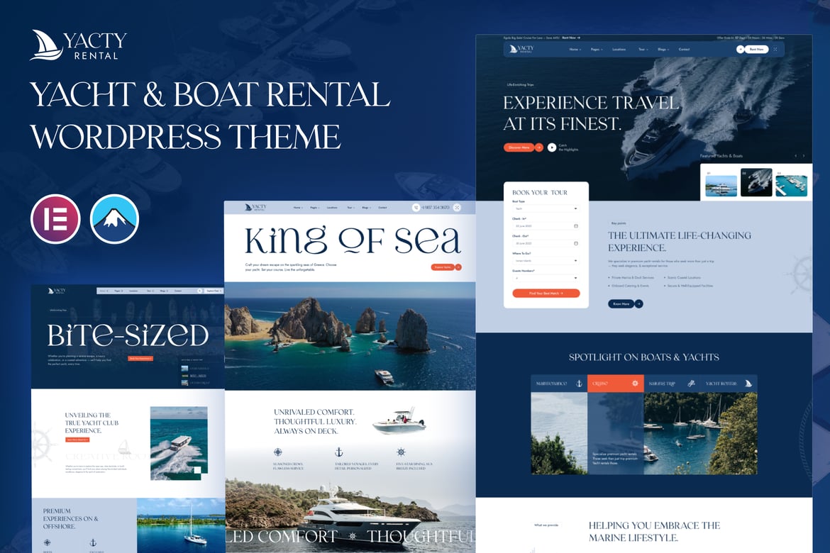 Yacty – Yacht & Boat Rental WordPress Theme