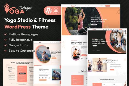 Yoga Delight | Yoga Studio & Fitness WordPress Theme