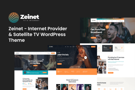 Zeinet Internet & Satellite TV WordPress Theme