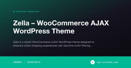 Zella – WooCommerce AJAX WordPress Theme