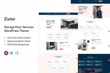 Zixtar – Garage Door Services WordPress Theme