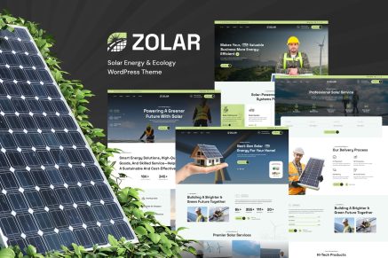 Zolar – Solar Energy WordPress Theme