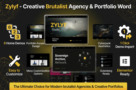 Zylyf – Creative Brutalist Agency & Portfolio Word