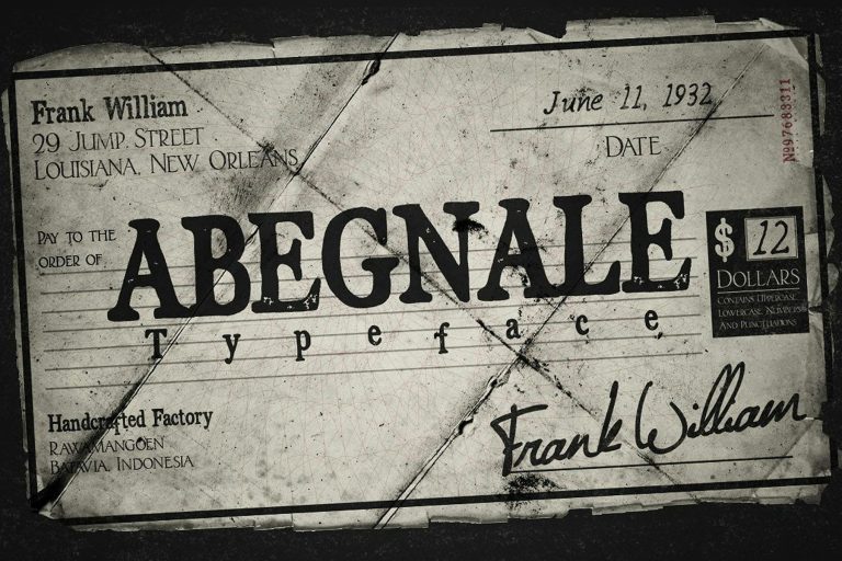 Abegnale Typeface