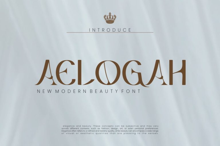Aelogah – Modern Beauty Font