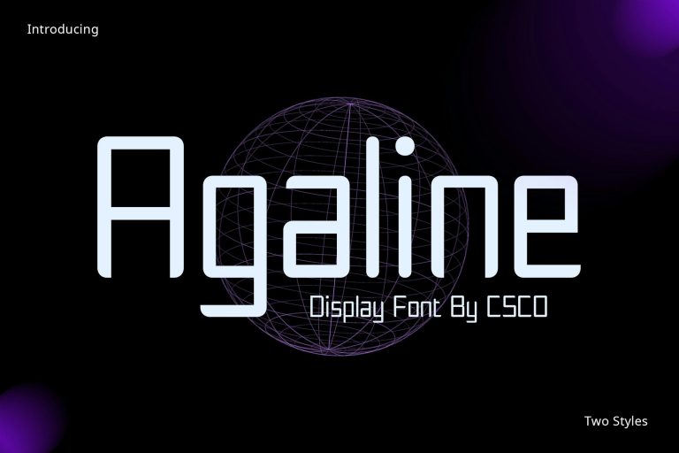 Agaline – Minimalist Font