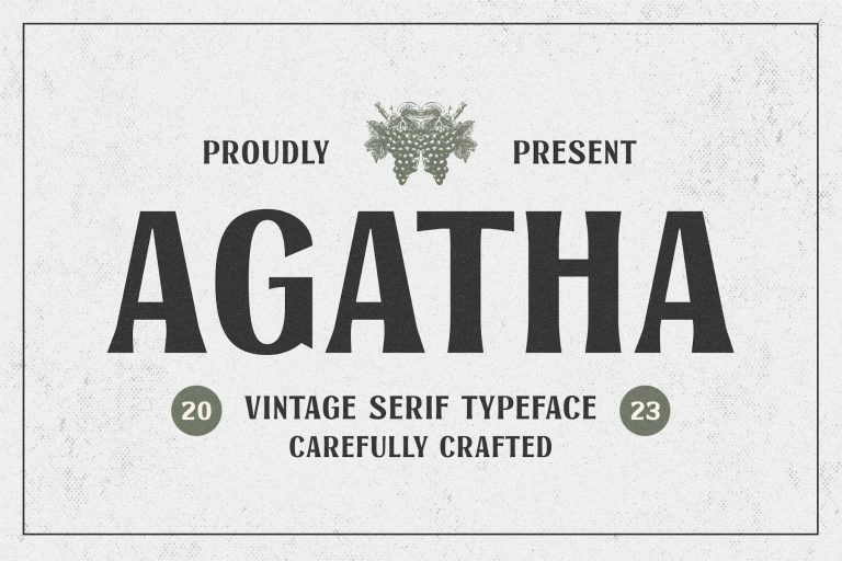 Agatha – Vintage Serif Typeface