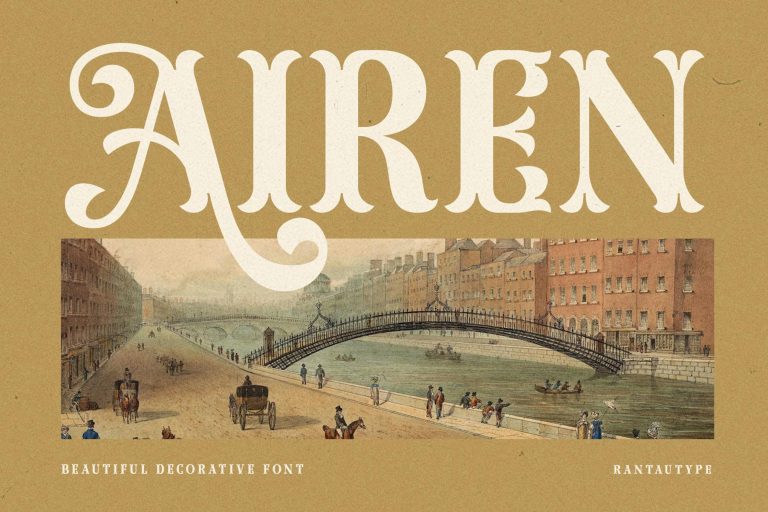 Airen Decorative Display font