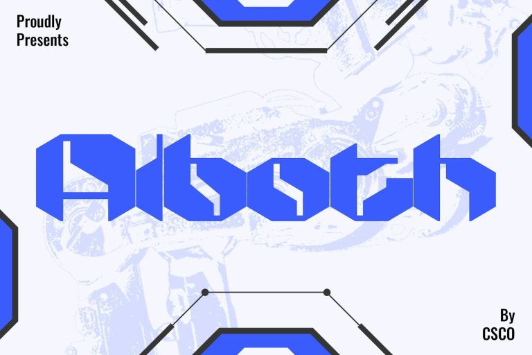 Alboth – Futuristic Typeface
