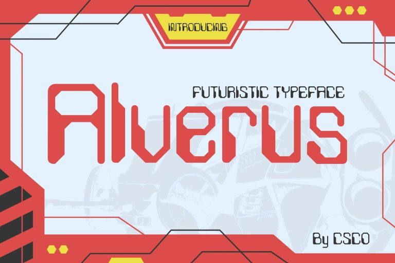 Alverus – Futuristic Typeface