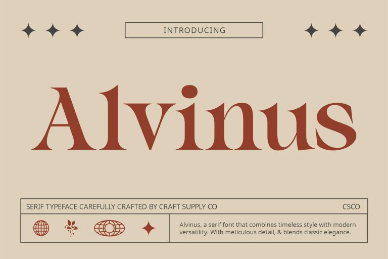 Alvinus – Elegant Font