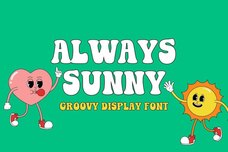 Always Sunny – Groovy Display Font