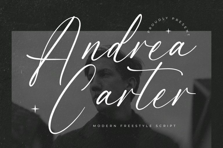 Andrea Carter Modern Freestyle Script