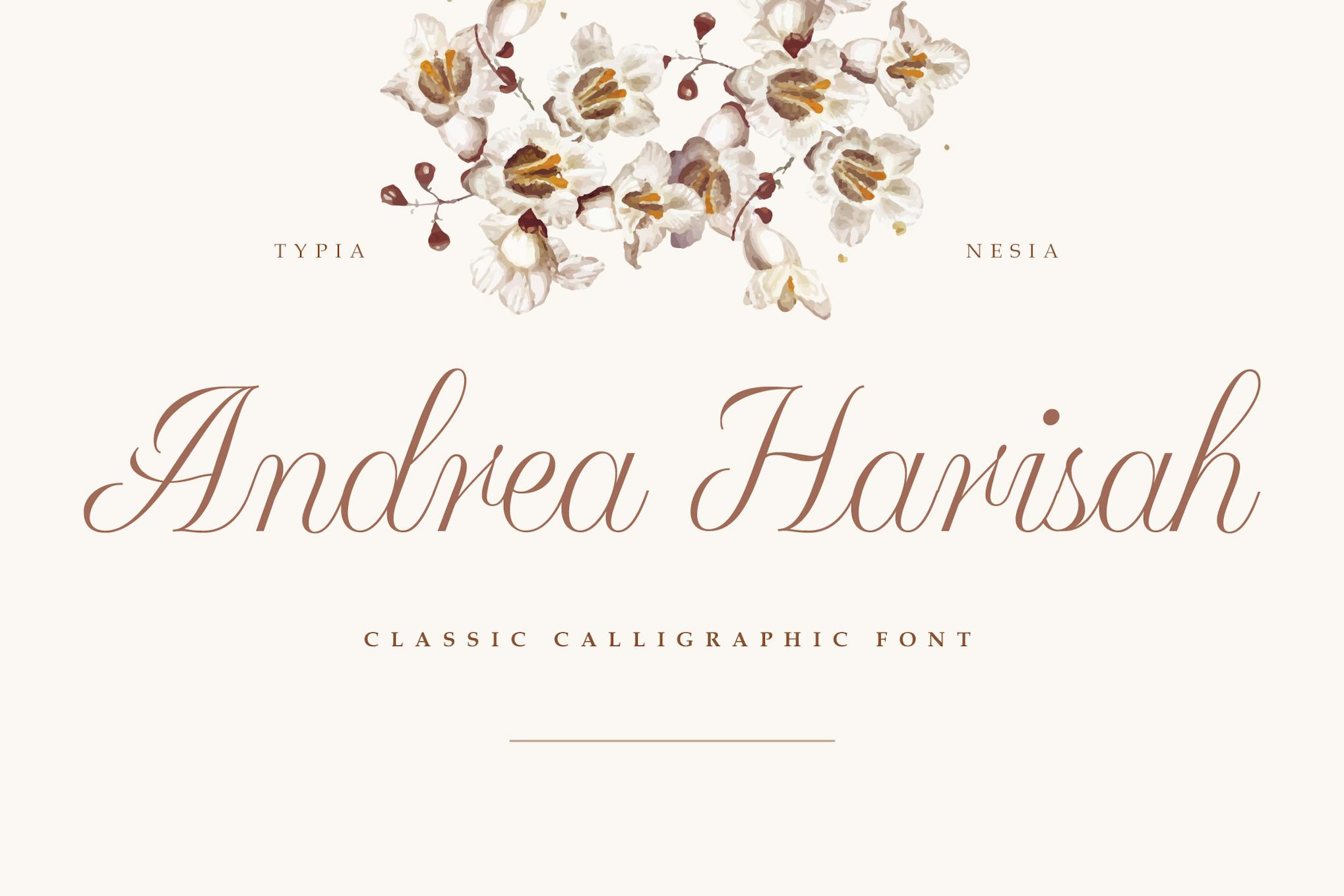 Andrea Harisah – Classic Calligraphic Font