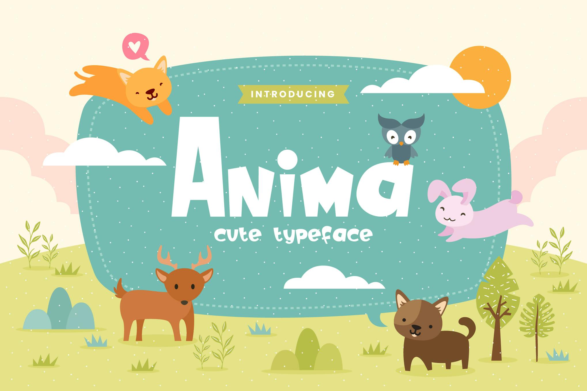 Anima – Fun Children Typeface