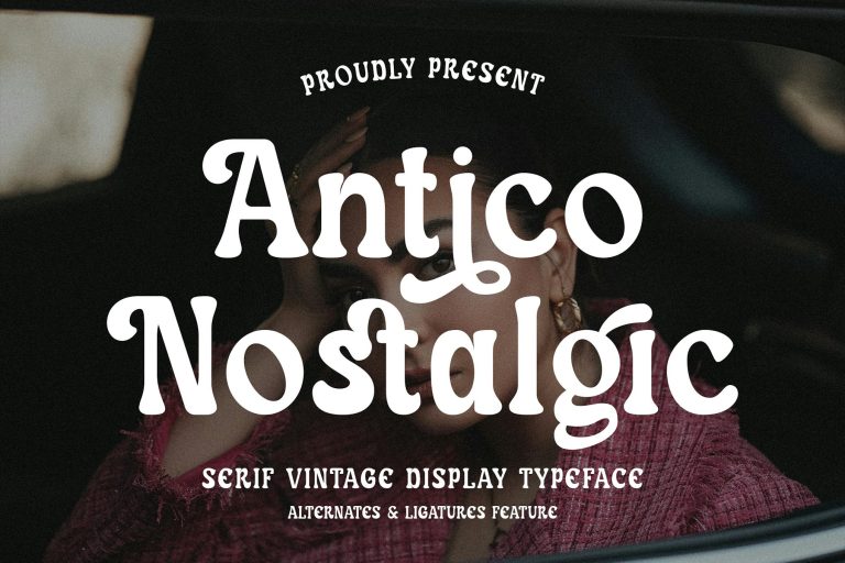 Antico Nostalgic – Serif Vintage Font