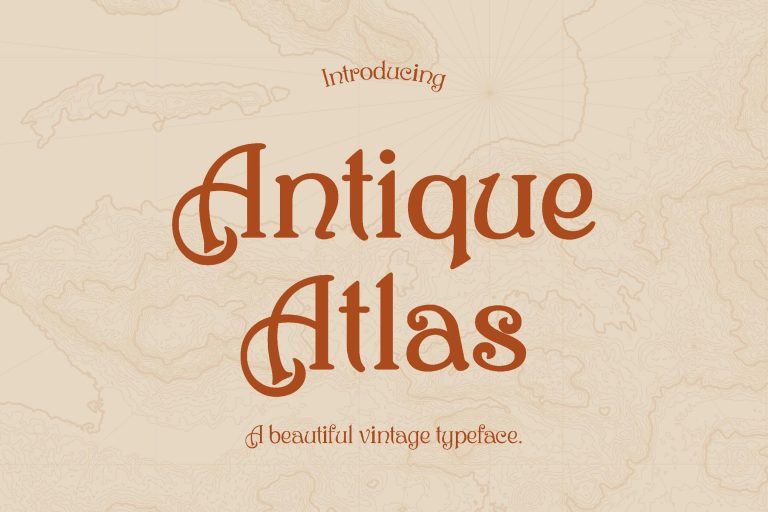 Antique Atlas – Vintage Typeface