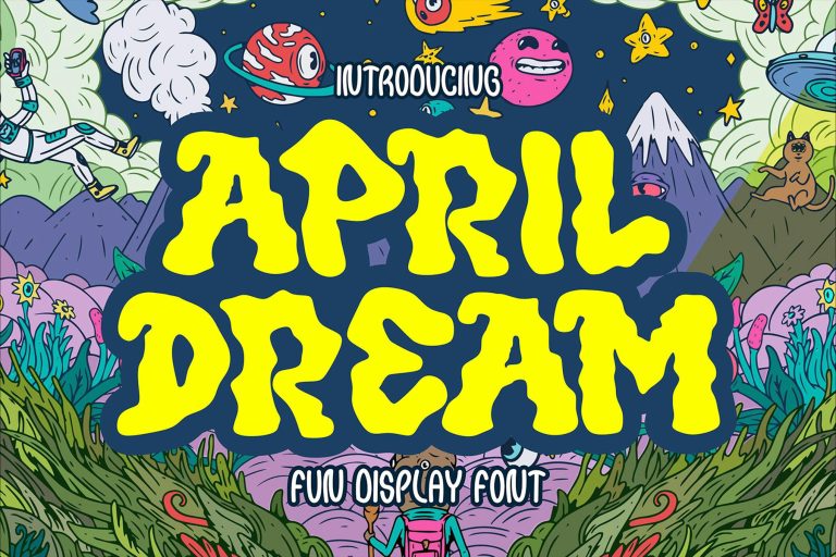 April Dream – Fun Display Font