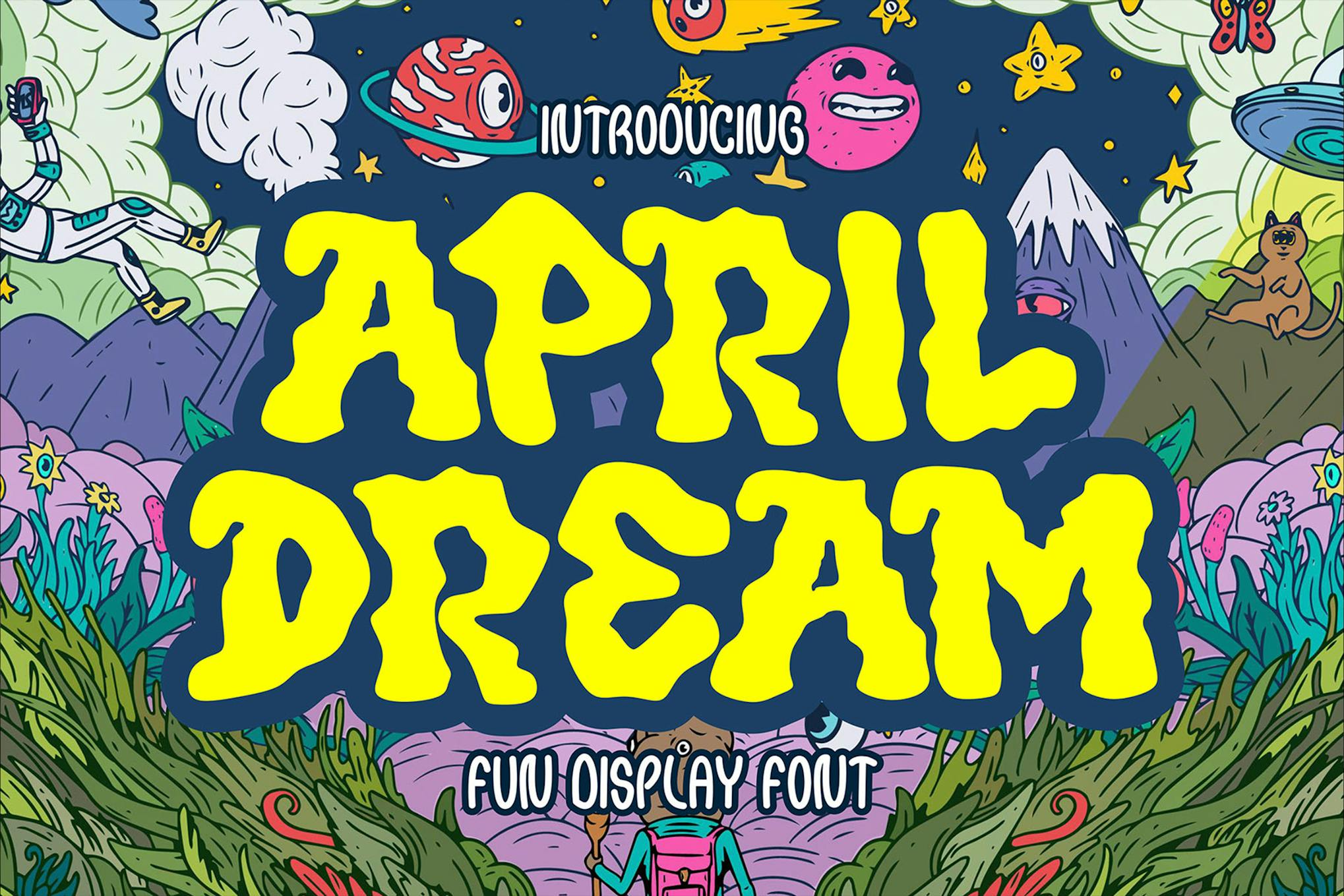 April Dream – Fun Display Font