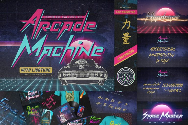 Arcade Machine 80’s Retro Font