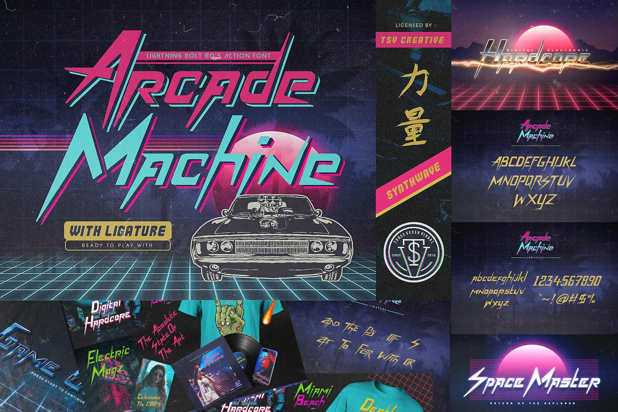 Arcade Machine 80’s Retro Font