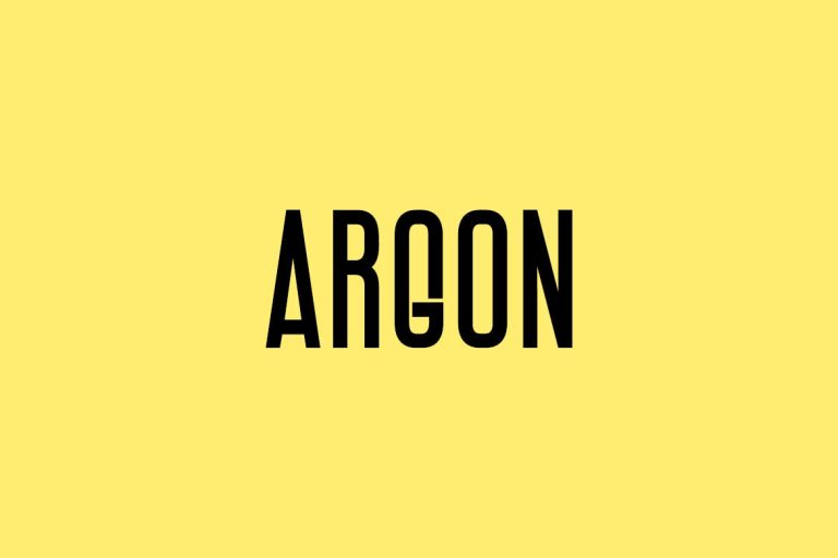 ARGON – Unique Display / Headline Typeface