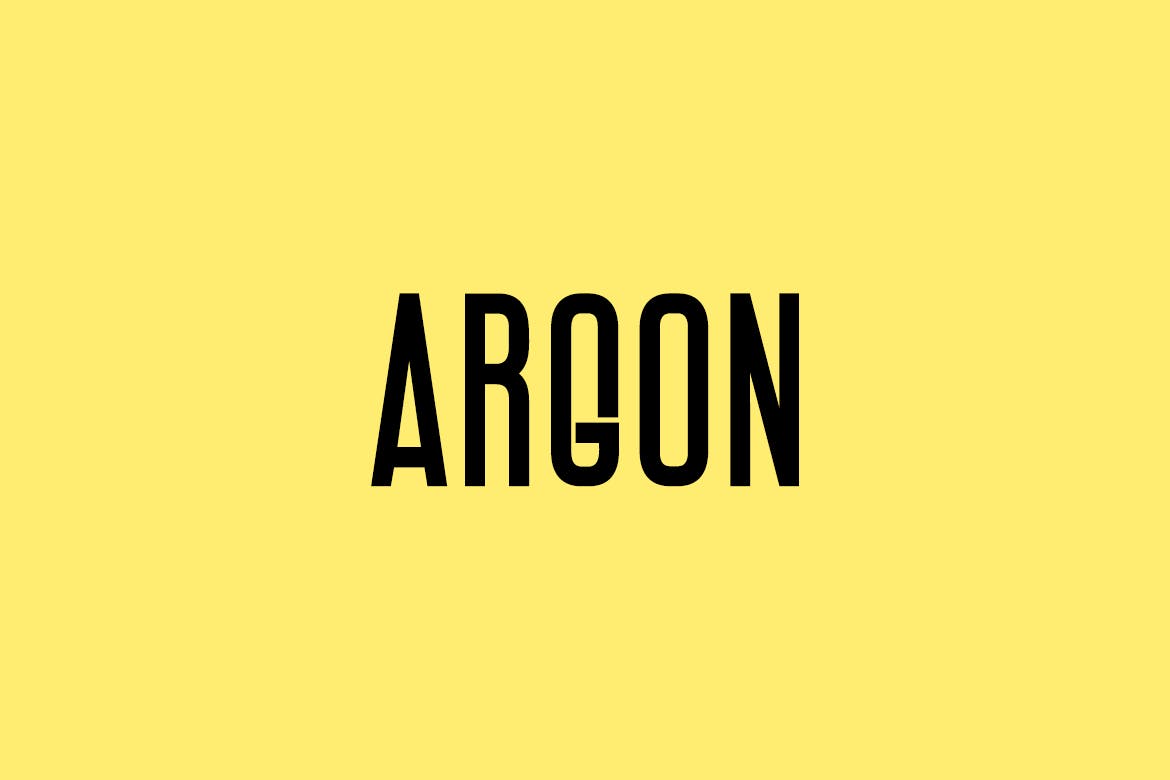 ARGON – Unique Display / Headline Typeface
