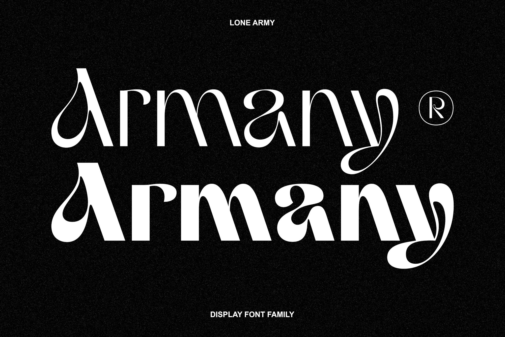 Armany – Font Family