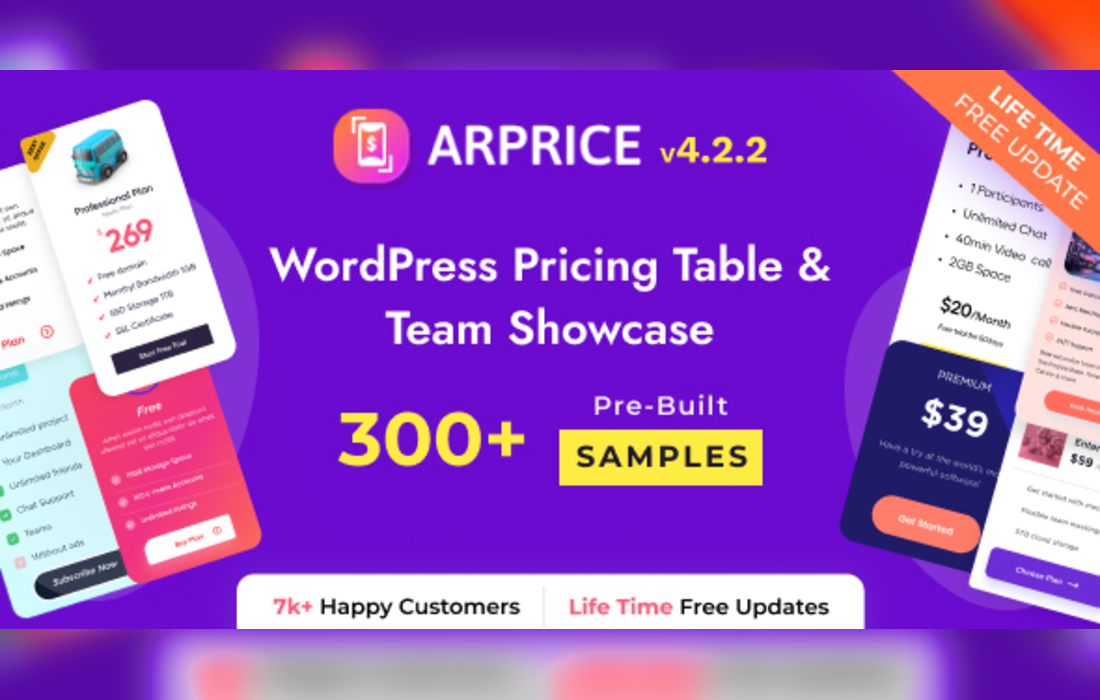 ARPrice – WordPress Pricing Table Plugin