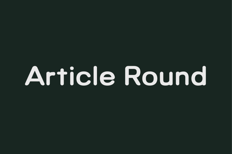 Article Round – A Geometric Typeface