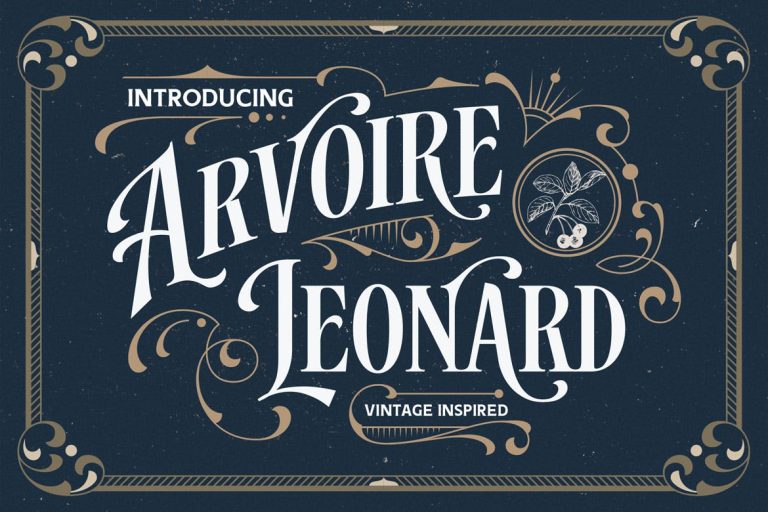 Arvoire Leonard – Layered Font