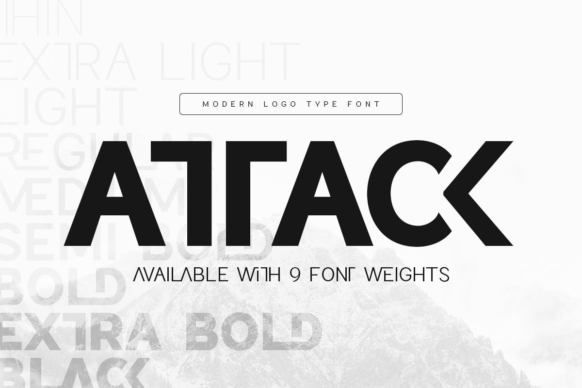 Attack – Corporate Logo Font
