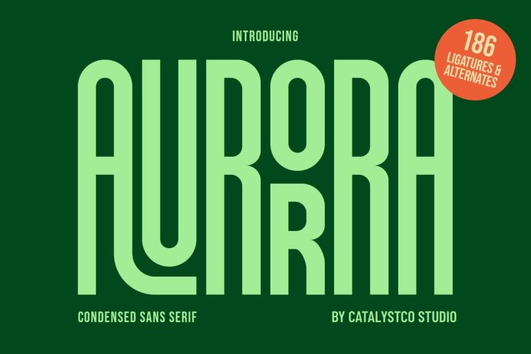 Aurorra – Condensed Sans Serif