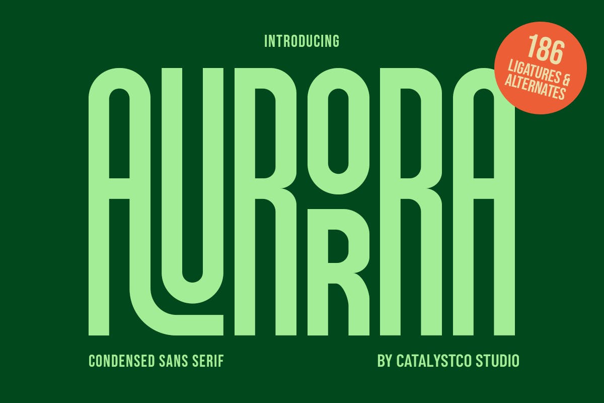 Aurorra – Condensed Sans Serif