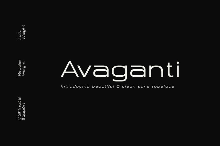 Avaganti – Clean Sans Typeface