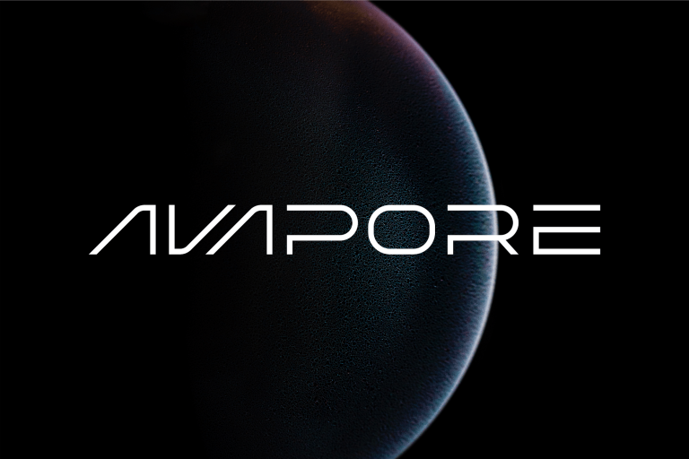 Avapore modern font