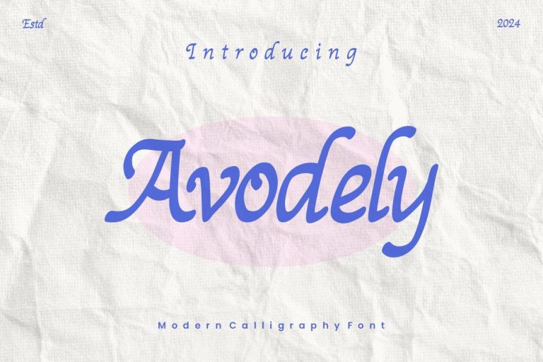 Avodely – Decorative Font