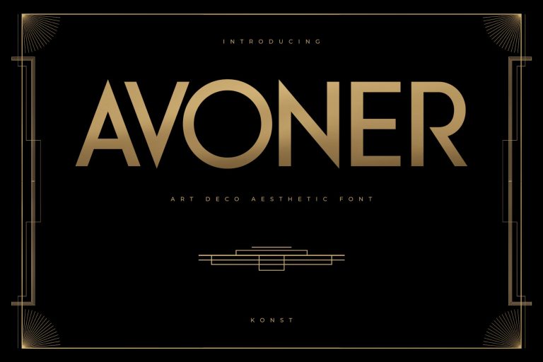 Avoner – Art Deco Fonts