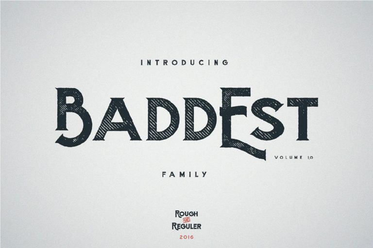 Baddest typeface