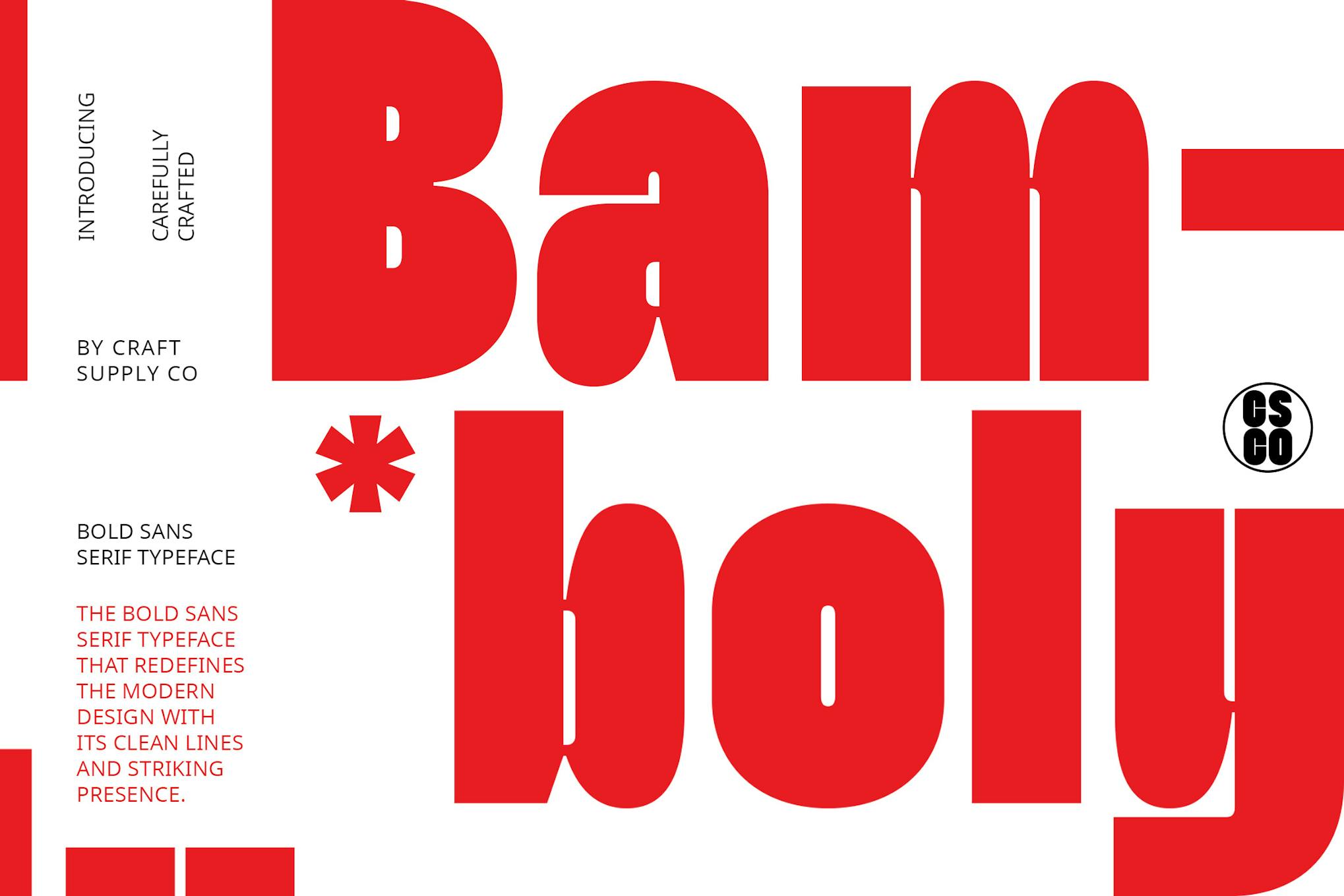 Bamboly – Bold Sans Serif